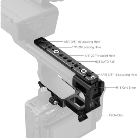 SmallRig 6781 - zestaw montażowy, przedłużenie do uchwytu Sony XLR-H2 - szczegóły